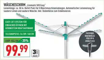 Marktkauf Leifheit wäscheschirm linomatic 500 easy Angebot
