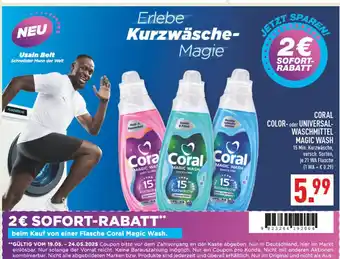 Marktkauf Coral color- oder universal-waschmittel magic wash Angebot