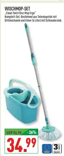 Marktkauf Wischmop-set „clean twist disc mop ergo“ Angebot