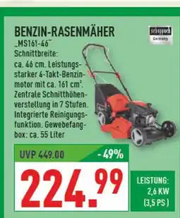 Marktkauf Scheppach benzin-rasenmäher „ms161-46“ Angebot