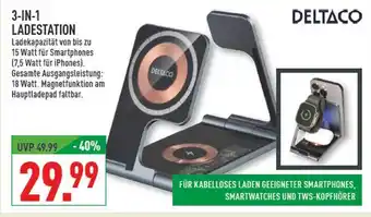 Marktkauf Deltaco 3-in-1 ladestation Angebot