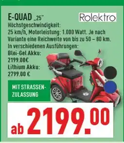 Marktkauf Rolektro e-quad „25“ Angebot