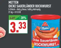 Marktkauf Metten dicke sauerländer bockwurst Angebot
