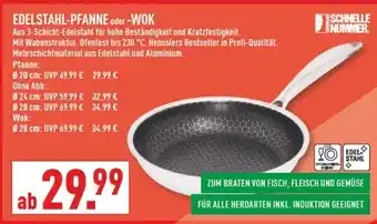 Marktkauf Schnelle nummer edelstahl-pfanne oder -wok Angebot