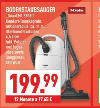 Marktkauf Miele bodenstaubsauger guard m1 s8380 Angebot