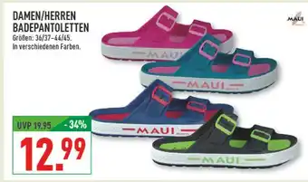 Marktkauf Maui damen/herren badepantoletten Angebot