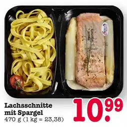 E-Center Lachsschnitte mit spargel Angebot