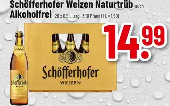 trinkgut Schöfferhofer weizen naturtrüb auch alkoholfrei Angebot