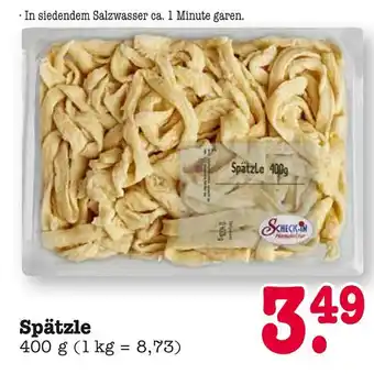 E-Center Scheck-in spätzle Angebot