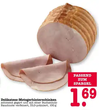 E-Center Delikatess-metzgerhinterschinken Angebot