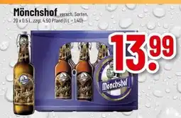trinkgut Mönchshof kellerbier Angebot