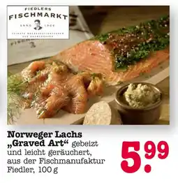 E-Center Fiedlers fischmarkt norweger lachs graved art Angebot