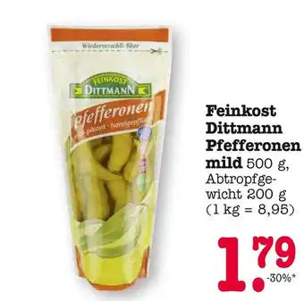 E-Center Feinkost dittmann pfefferonen mild Angebot
