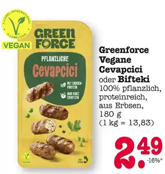 E-Center Greenforce vegane cevapcici Angebot