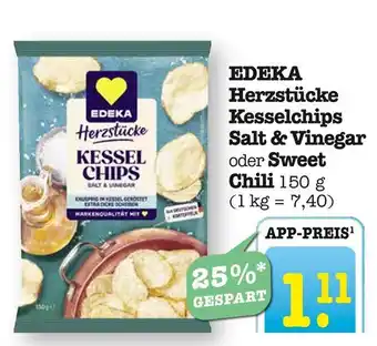 E-Center Edeka herzstücke kesselchips salt & vinegar Angebot