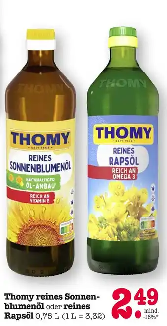 E-Center Thomy reines sonnenblumenöl Angebot