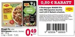 E-Center Maggi fix oder würzpaste Angebot
