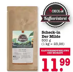 E-Center Scheck-in kaffeerösterei der milde Angebot