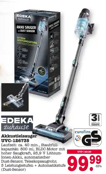E-Center Edeka zuhause akkustielsauger Angebot