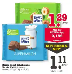 E-Center Ritter sport schokolade bunte vielfalt Angebot
