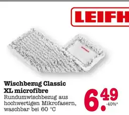 E-Center Leifheit wischbezug classic xl microfibre Angebot