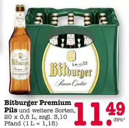 E-Center Bitburger bitburger premium pils und weitere sorten Angebot