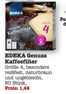 E-Center Edeka genuss kaffeefilter Angebot