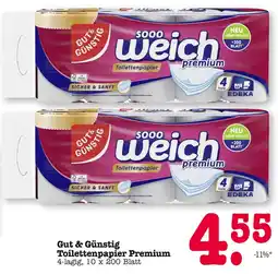 E-Center Gut & günstig toilettenpapier premium Angebot
