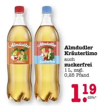 E-Center Almdudler kräuterlimo Angebot