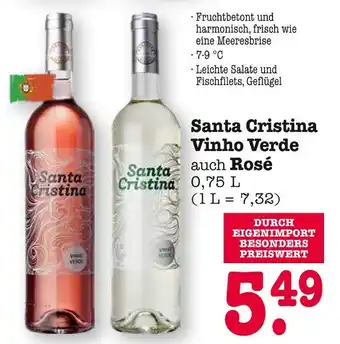 E-Center Santa cristina vinho verde auch rosé Angebot