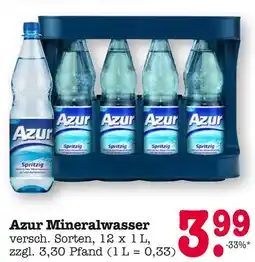 E-Center Azur mineralwasser Angebot