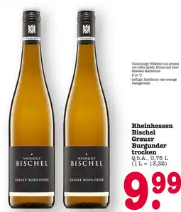 E-Center Bischel grauer burgunder Angebot