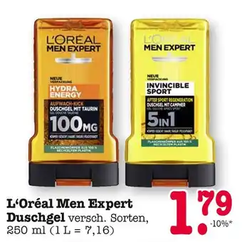 E-Center L'oréal men expert duschgel Angebot