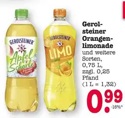 E-Center Gerolsteiner apfel schorle Angebot