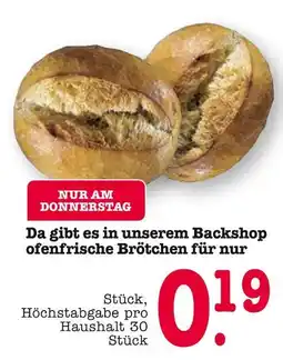 E-Center Ofenfrische brötchen Angebot