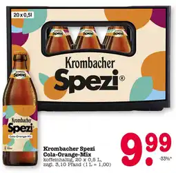 E-Center Krombacher spezi cola-orange-mix Angebot