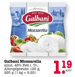 E-Center Galbani mozzarella Angebot