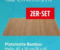 E-Center Platzmatte bambus Angebot