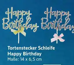 E-Center Tortenstecker schleife happy birthday Angebot