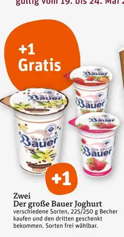 tegut Bauer +1 gratis Angebot