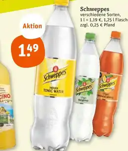 tegut Schweppes indian tonic water oder virgin mojito oder orange spritz Angebot
