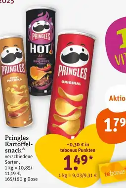 tegut Pringles kartoffelsnack Angebot