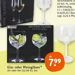 tegut Gin- oder weingläser Angebot
