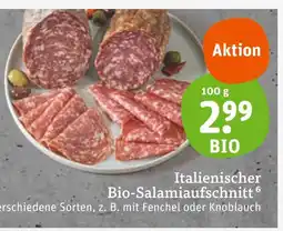 tegut Bio italienischer bio-salamiaufschnitt Angebot