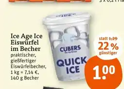 tegut Cubers ice age ice eiswürfel im becher Angebot