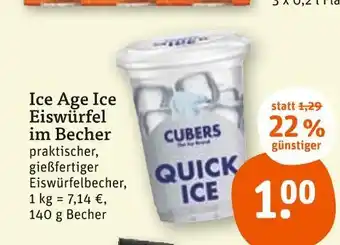 tegut Cubers ice age ice eiswürfel im becher Angebot