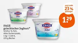 tegut Fage griechischer joghurt Angebot