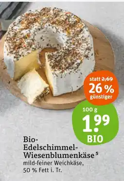 tegut Bio bio-edelschimmel-wiesenblumenkäse Angebot