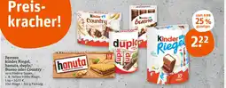 tegut Ferrero kinder riegel, hanuta, duplo, bueno oder country Angebot