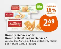 tegut Kambly kambly gebäck oder kambly bio & vegan gebäck Angebot